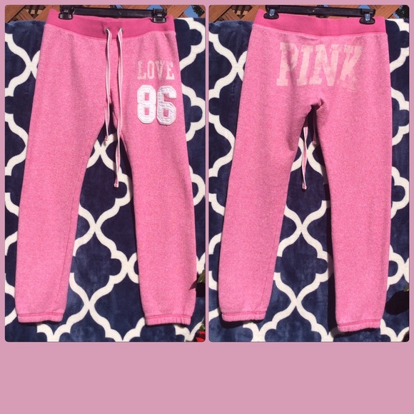 PINK Ankle/Cropped Sweatpants - Picture 1 of 2